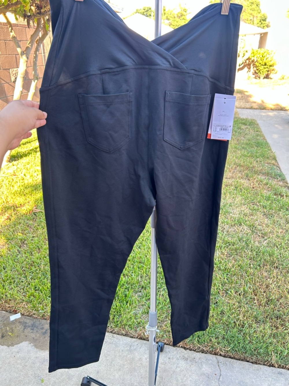 Isabel Maternity by Ingrid & Isabel Black Cropped Maternity Pants - Picture 4 of 16